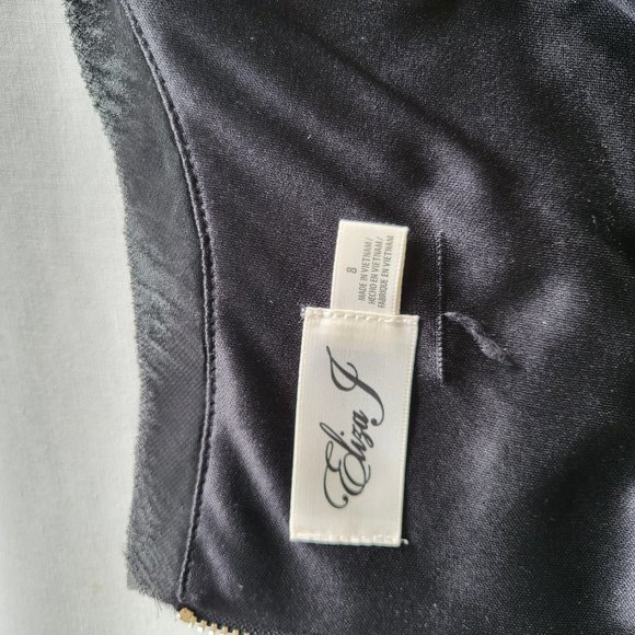 Eliza J, Sequined Shift Dress, Black and Bronze, Size 8 - Picture 9 of 14